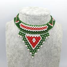 Cultural beaded necklaces