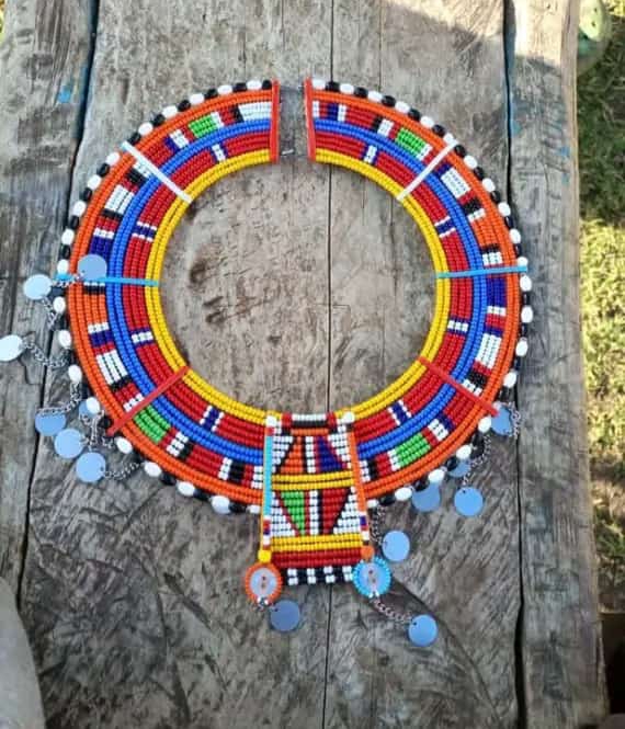 Handmade maasai beaded necklaces