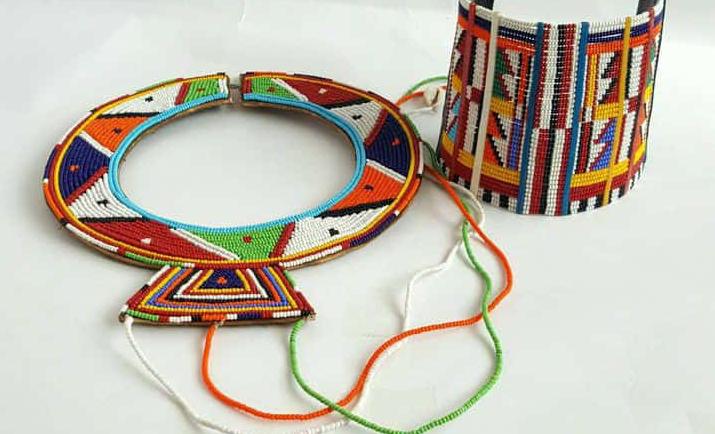 Elegant Beaded Maasai Necklace