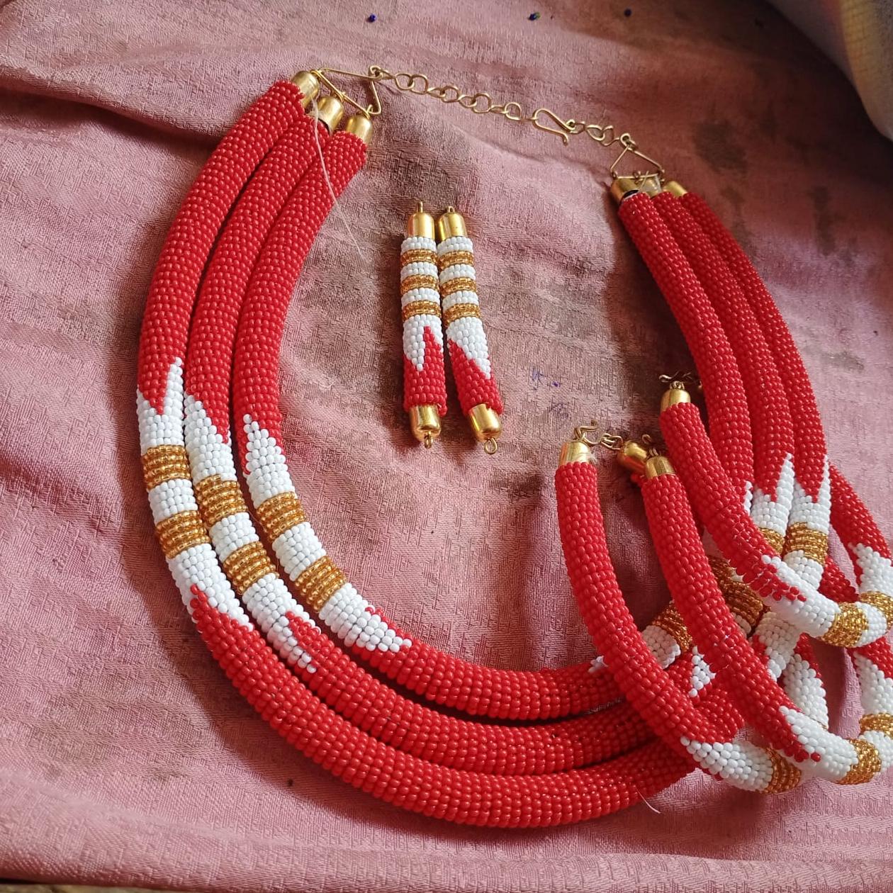 Unique Maasai warrior necklace