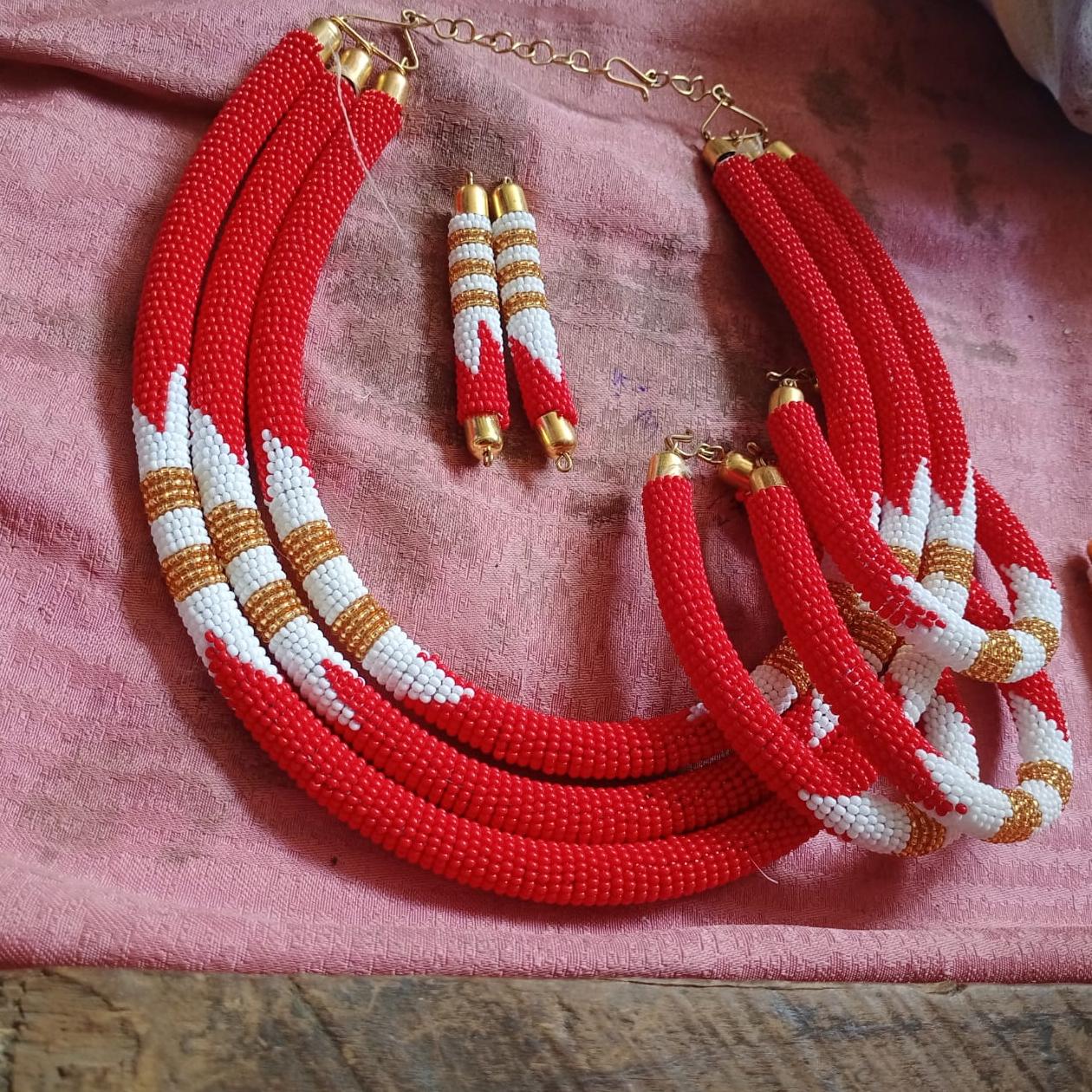 Unique Maasai warrior necklace