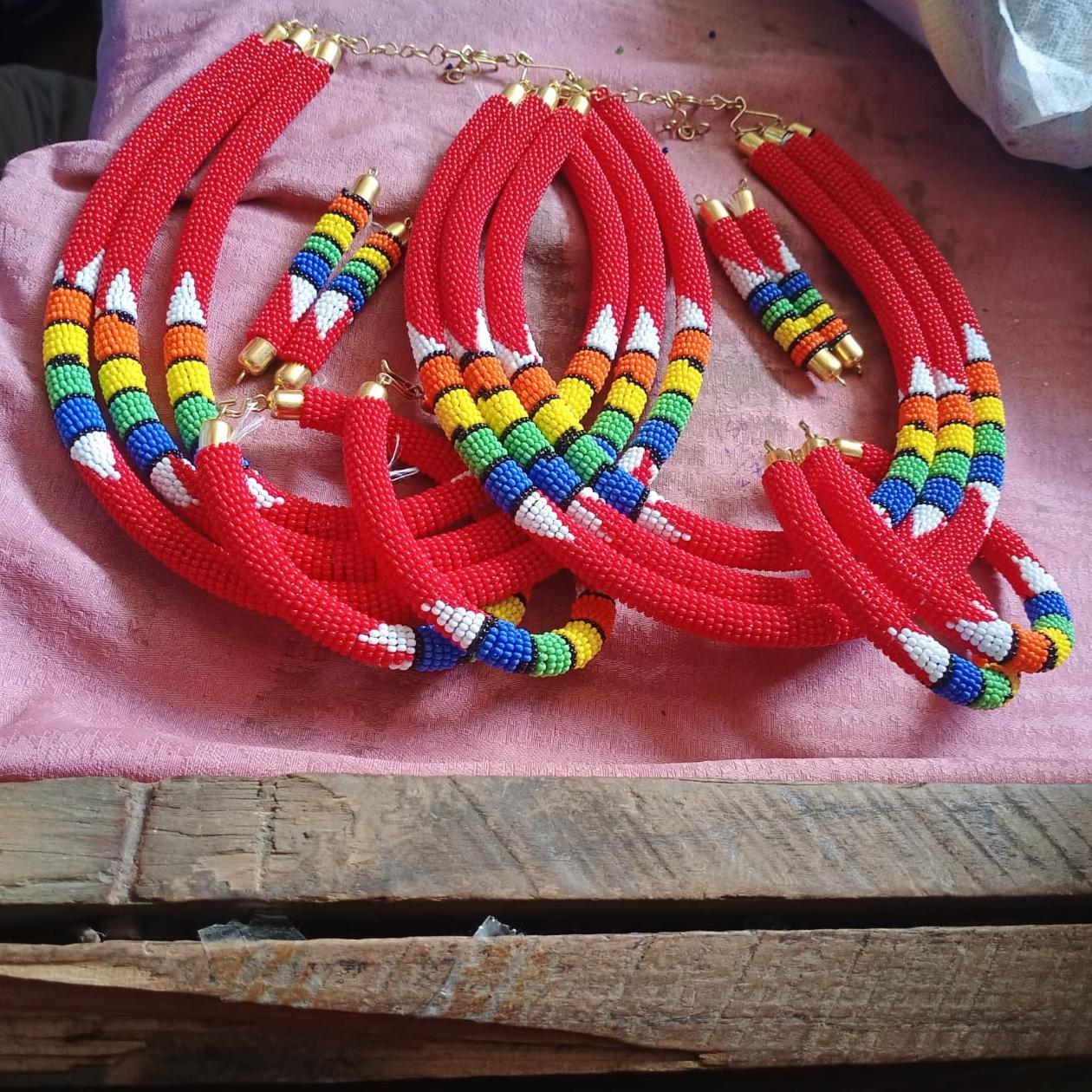 Unique Maasai warrior necklace